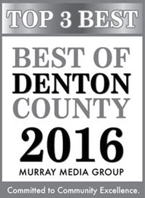 Top 3 Best of Denton County 2016
